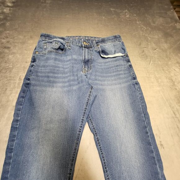 Buffalo David Bitton Jeans Mens 34x29 Blue Ash-X Slim Fit Stretch Denim Zip Fly - Picture 2 of 10